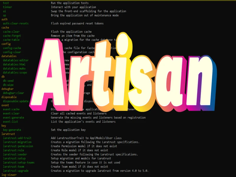 Artisan : l'assistant de ligne de commande magique de Laravel